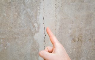 Foundation cracks are commonly found during home inspections